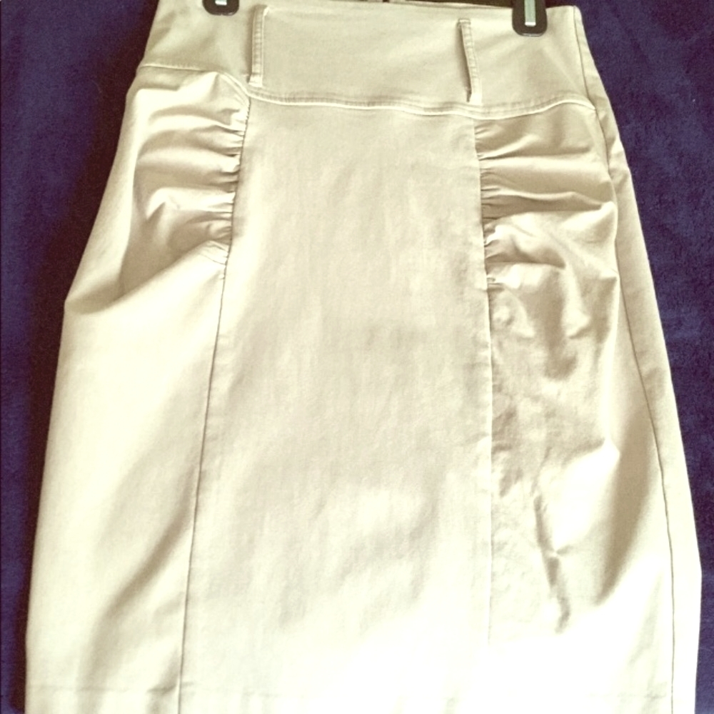 Khaki Pencil Skirt